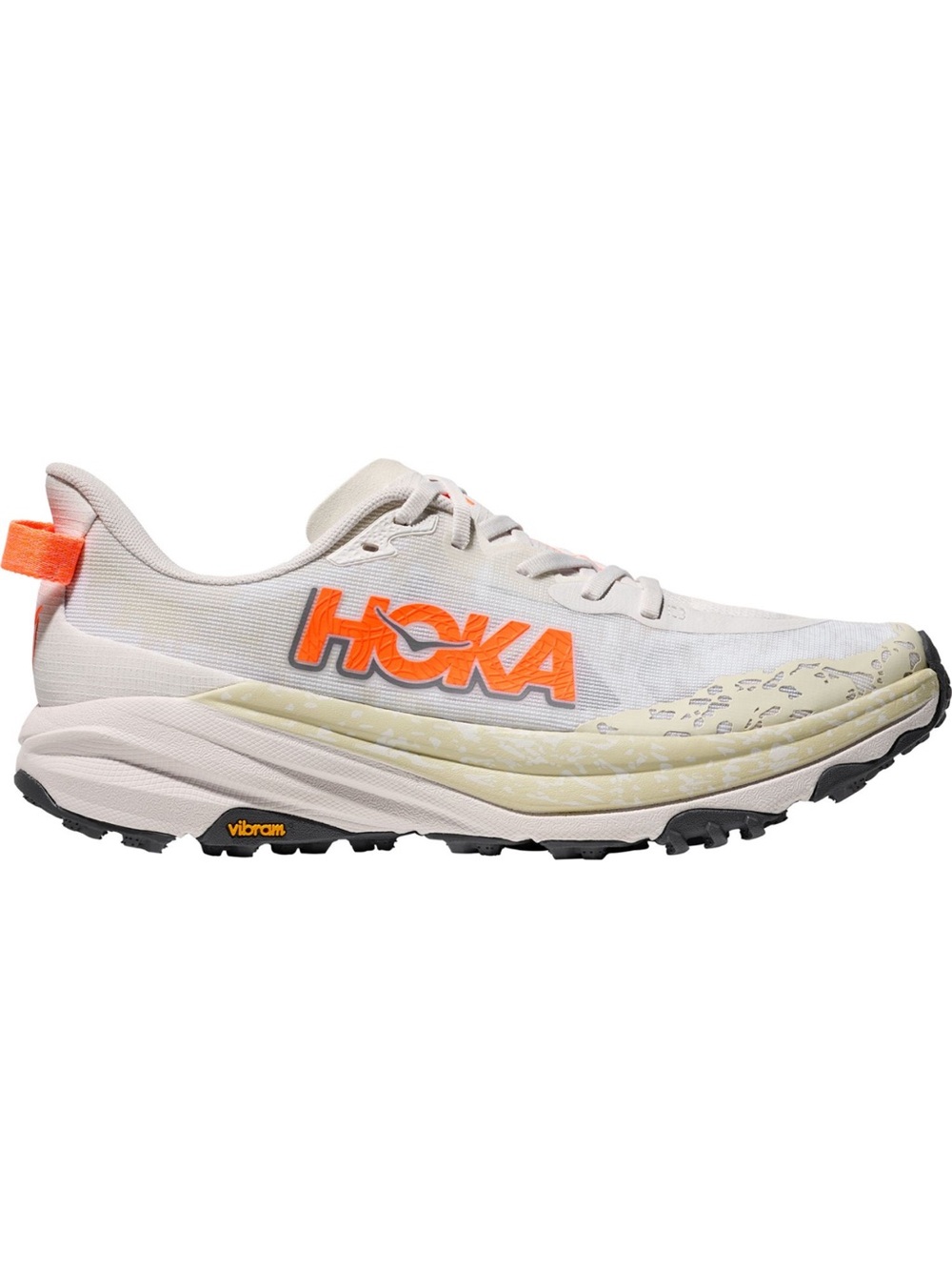 🕊️ HOKA SPEEDGOAT 6 TRAIL WHITE ORANGE 🍊